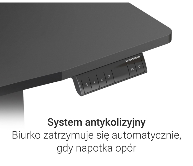 SILVER MONKEY Biurko elektryczne ED-120 black SMM024 - 1162803 - zdjęcie 5